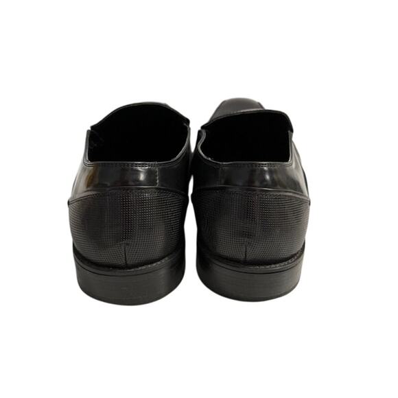 Reaction Kenneth Cole Men's Black Leather Loafers Witter Slip On Shoes Size 10 M - Picture 6 of 7